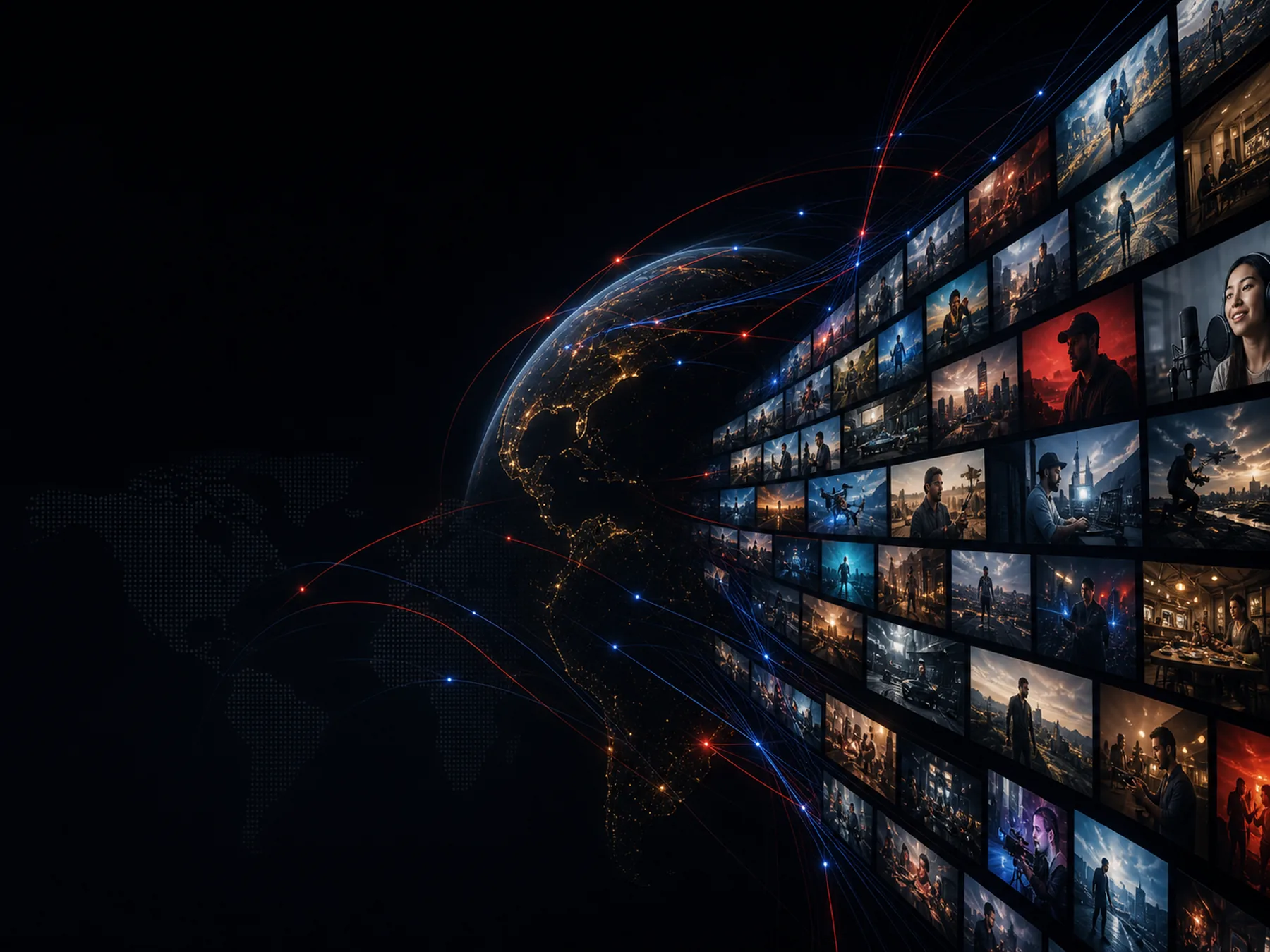 Global creator localization and video distribution network artwork